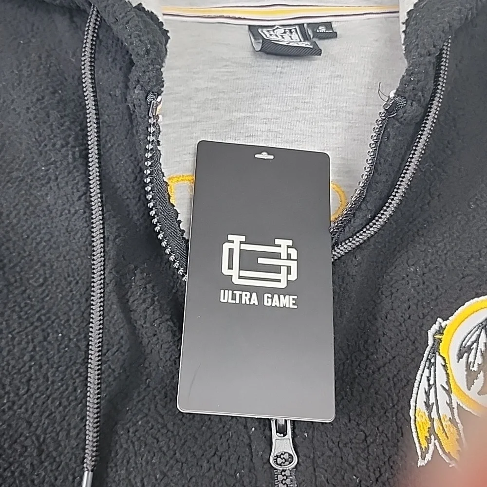 NFL Team Apparel Redskins zip up fleece Hoodie. NWT . Size S - Picture 8 of 10